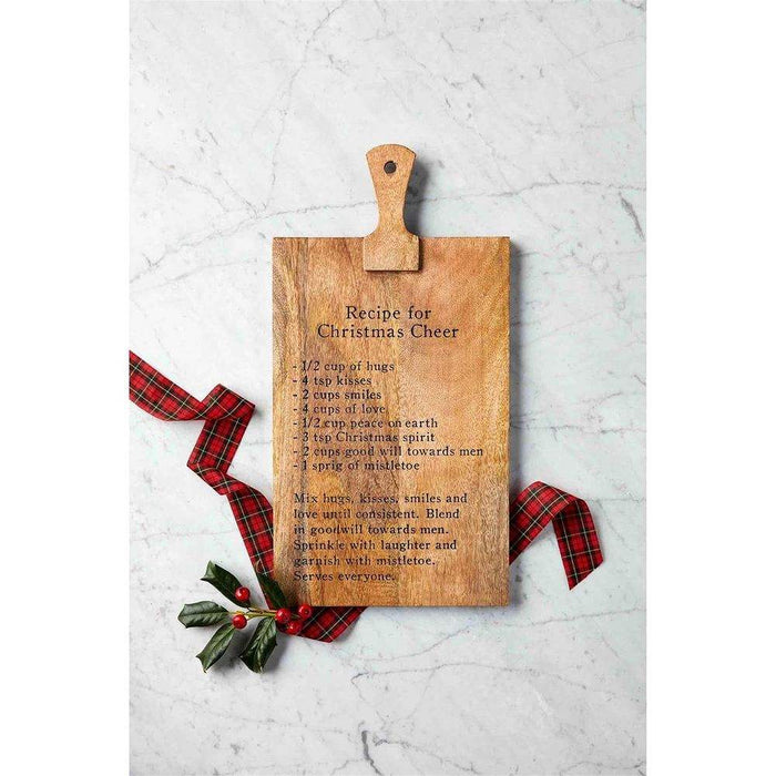Mud Pie Christmas Cheer Recipe Board