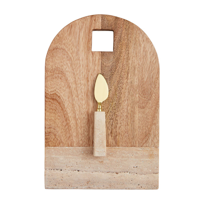 Mud Pie Rounded Travertine Board Set