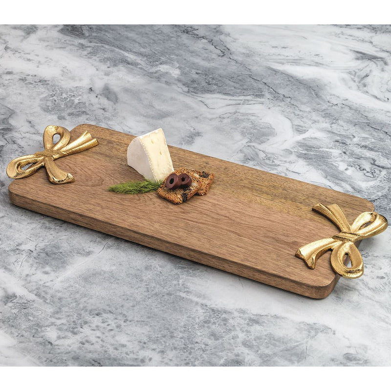 Mud Pie Gold Bow Board