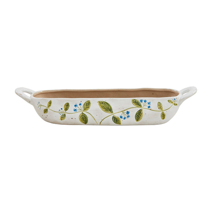 Mud Pie Blue Flower Cracker Dish