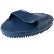 Large Soft Rubber Curry Comb Blue