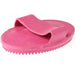 Large Soft Rubber Curry Comb Pink