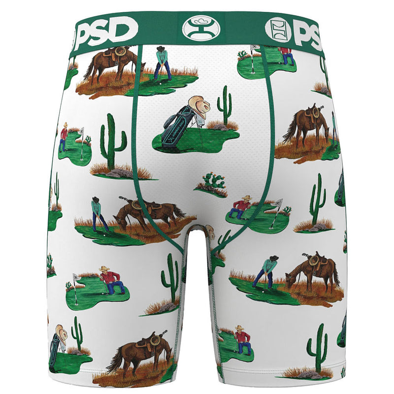 Psd Underwear Men's Cowboy Golf Boxer Briefs