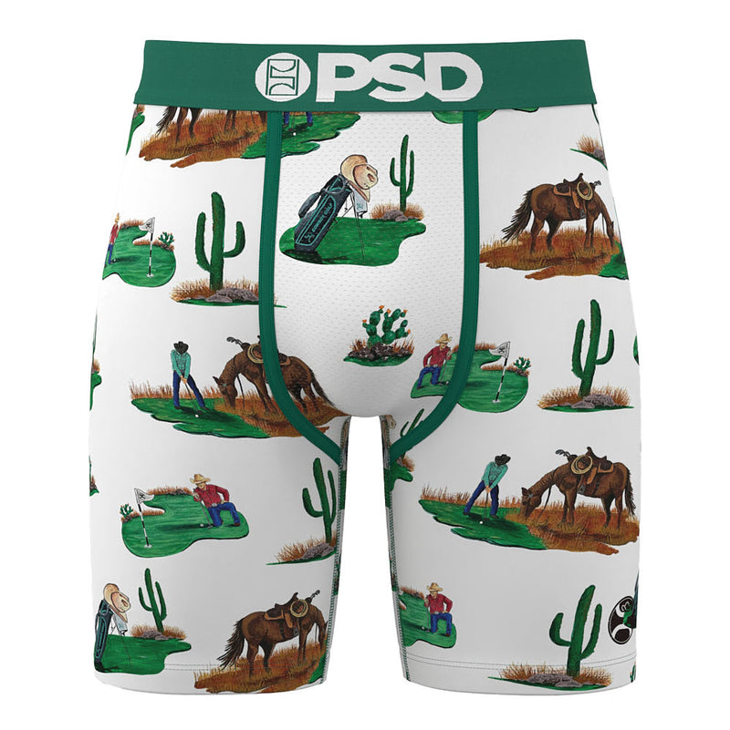 Psd Underwear Men's Cowboy Golf Boxer Briefs