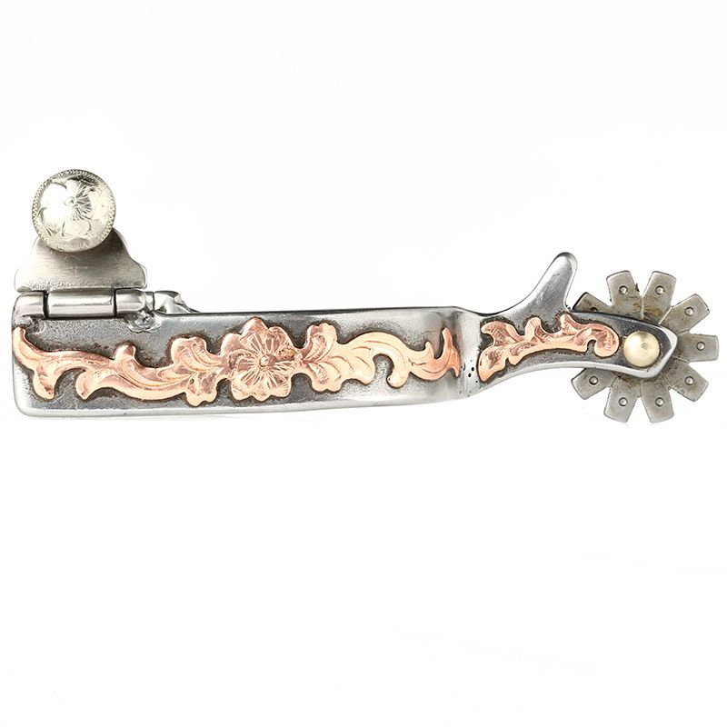 Roping Spur with Copper Accents