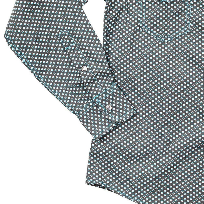 Cowboy Hardware Donut Long Sleeve Print Print Turquoise