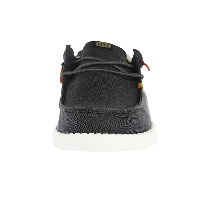 Hey Dude Men`s Grey Wally Herringbone Casual Shoe