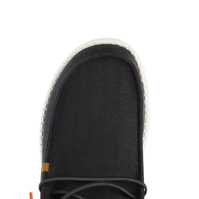 Hey Dude Men`s Grey Wally Herringbone Casual Shoe