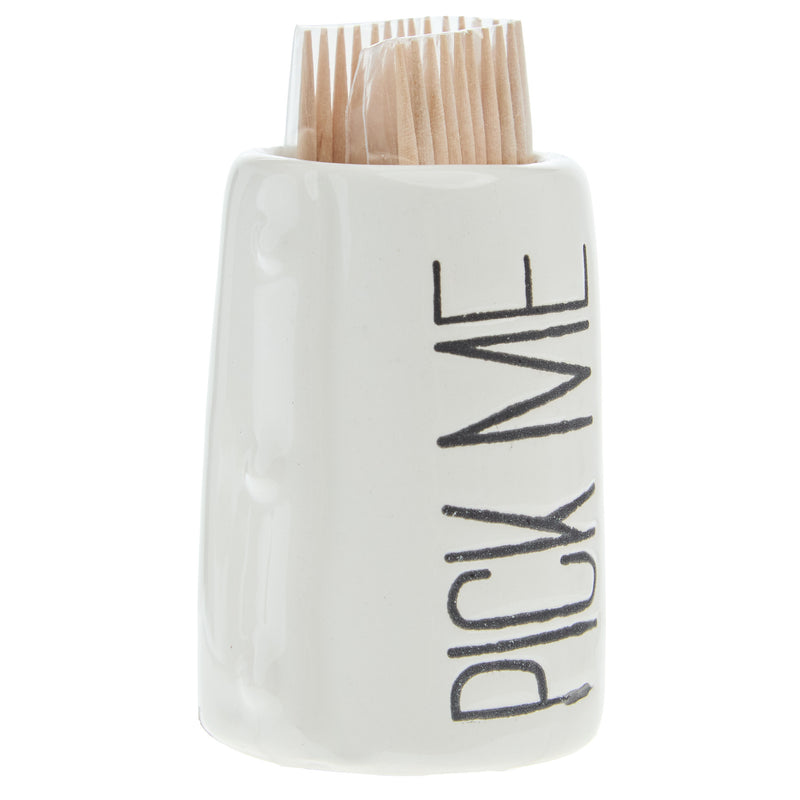 Mud Pie Pick Me Toothpick Holder