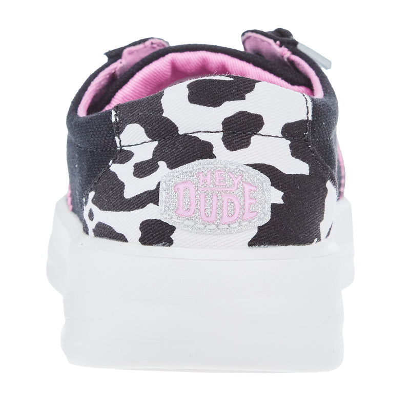 Hey Dude Youth Karina Sparkle Black Cow Casual Shoe