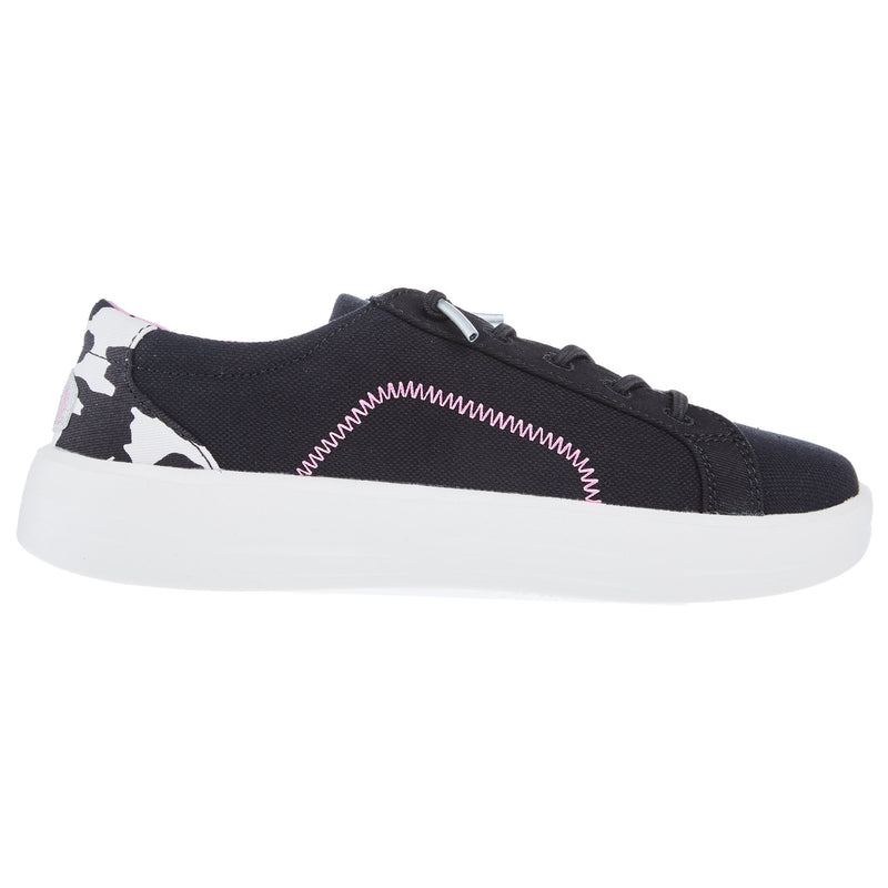 Hey Dude Youth Karina Sparkle Black Cow Casual Shoe