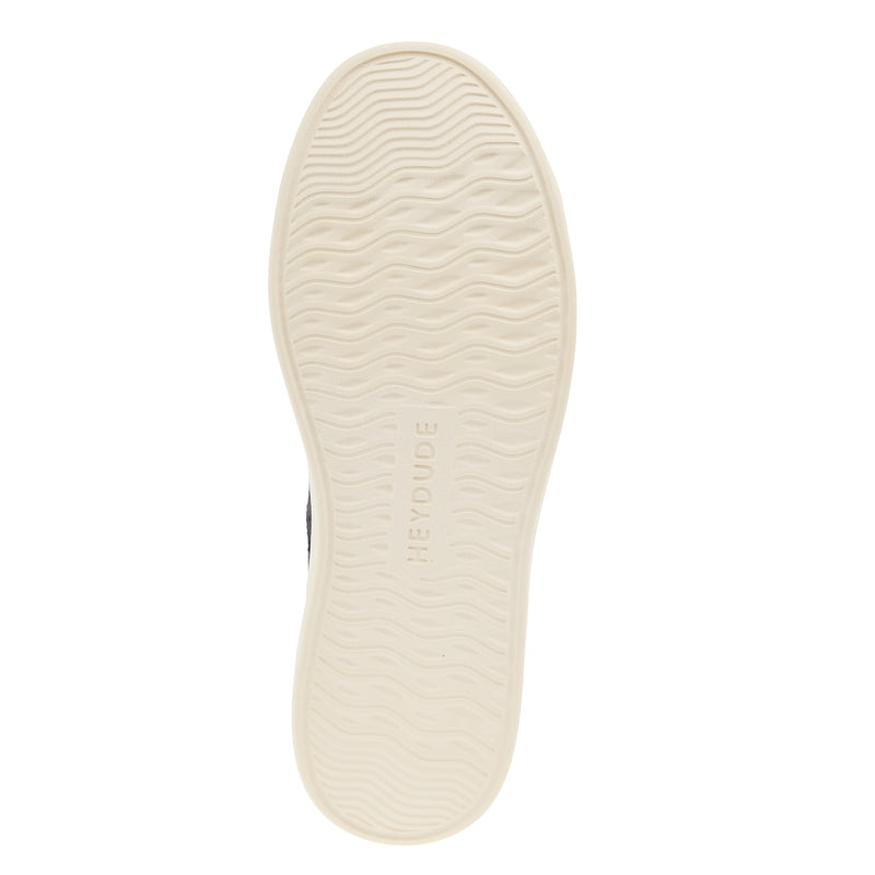 Hey Dude Womens Karina Shimmer Black Sneaker