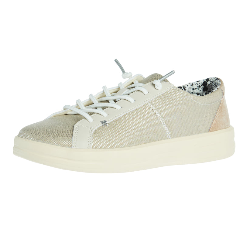 Hey Dude Women`s Karina Shimmer Platinum Casual