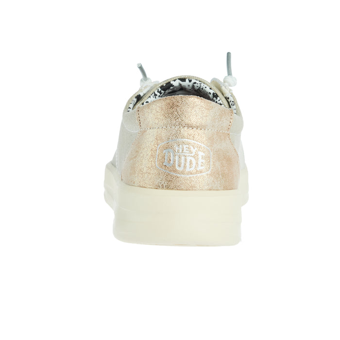 hanna♡ Hey Dude Girls Wendy Iridescent Sparkle Silver Shoe