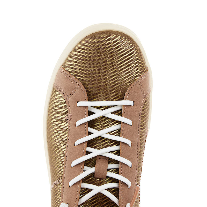 Hey Dude Women`s Karina Shimmer Rose Gold Casual