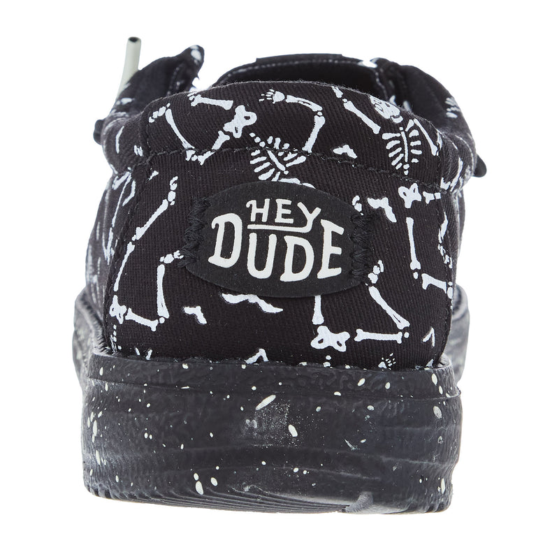 Hey Dude Wally Youth Skeletons Black