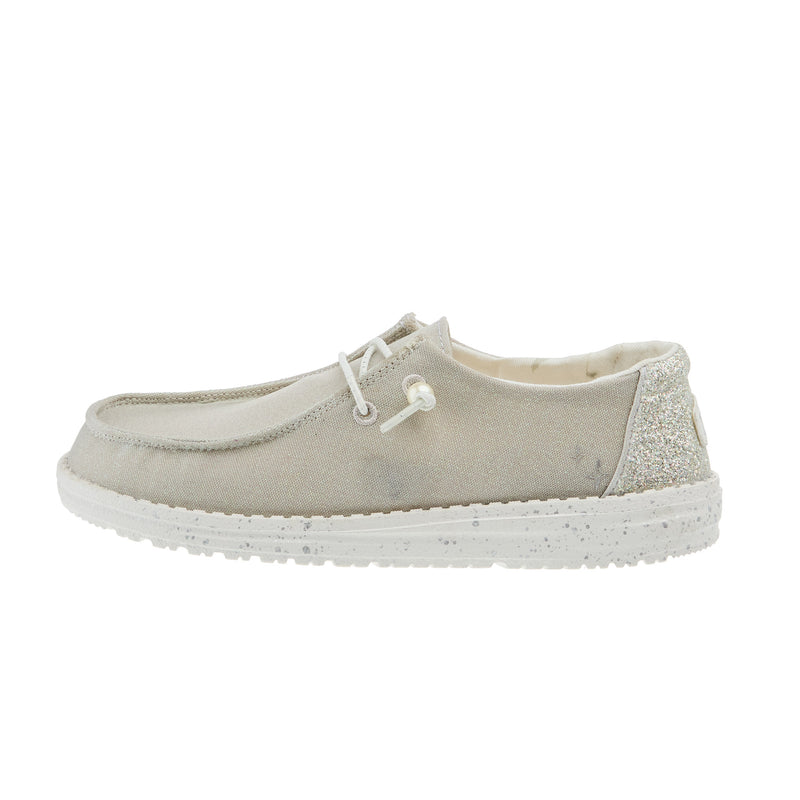 Hey Dude Womens Wendy Celestial Shine Ivory Shoe