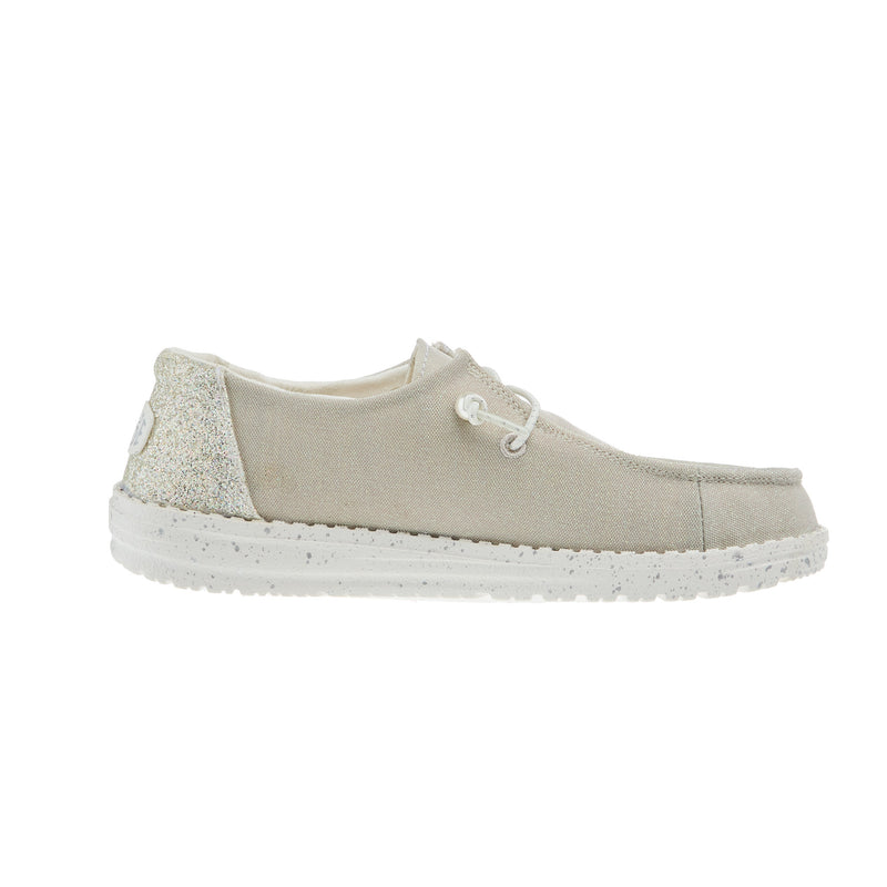 Hey Dude Womens Wendy Celestial Shine Ivory Shoe