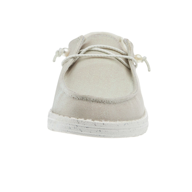 Hey Dude Womens Wendy Celestial Shine Ivory Shoe
