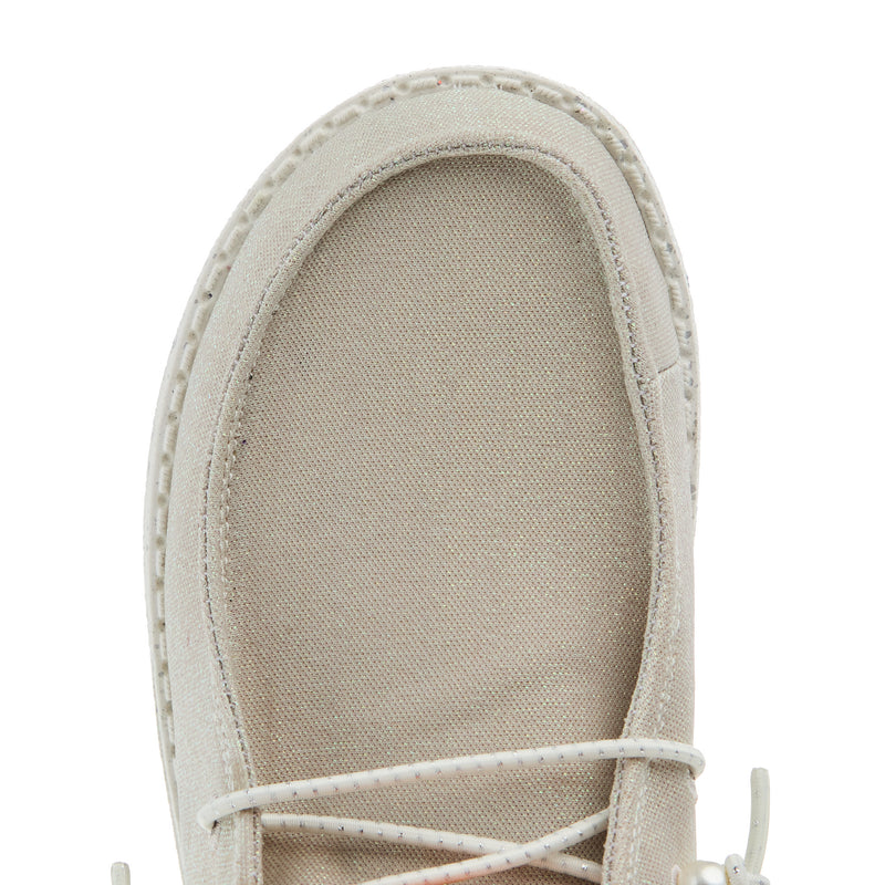 Hey Dude Womens Wendy Celestial Shine Ivory Shoe