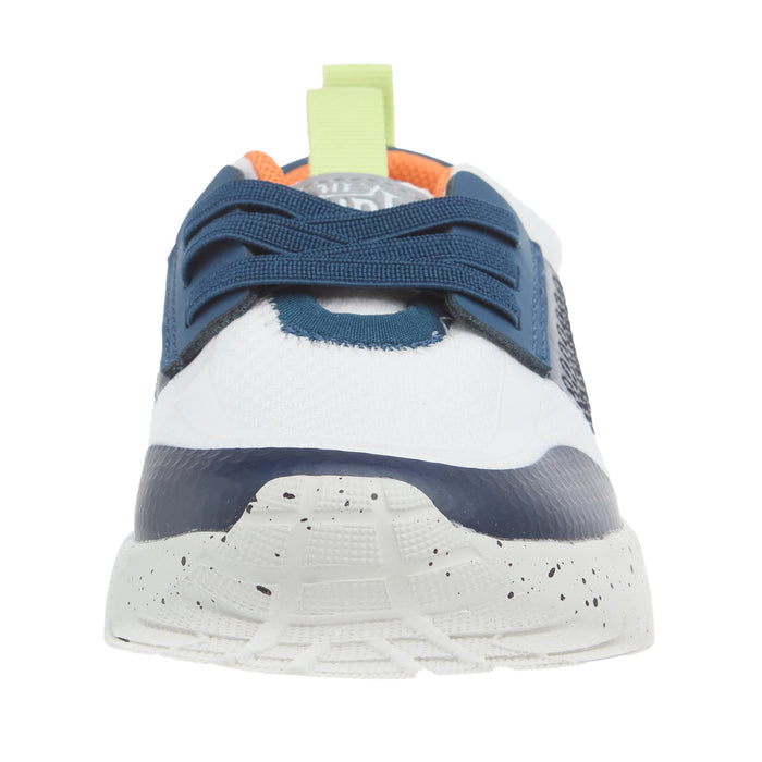 Hey Dude Toddler Sirocco Play Colorblock White and Navy Casual Shoe