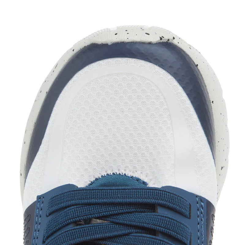 Hey Dude Toddler Sirocco Play Colorblock White and Navy Casual Shoe