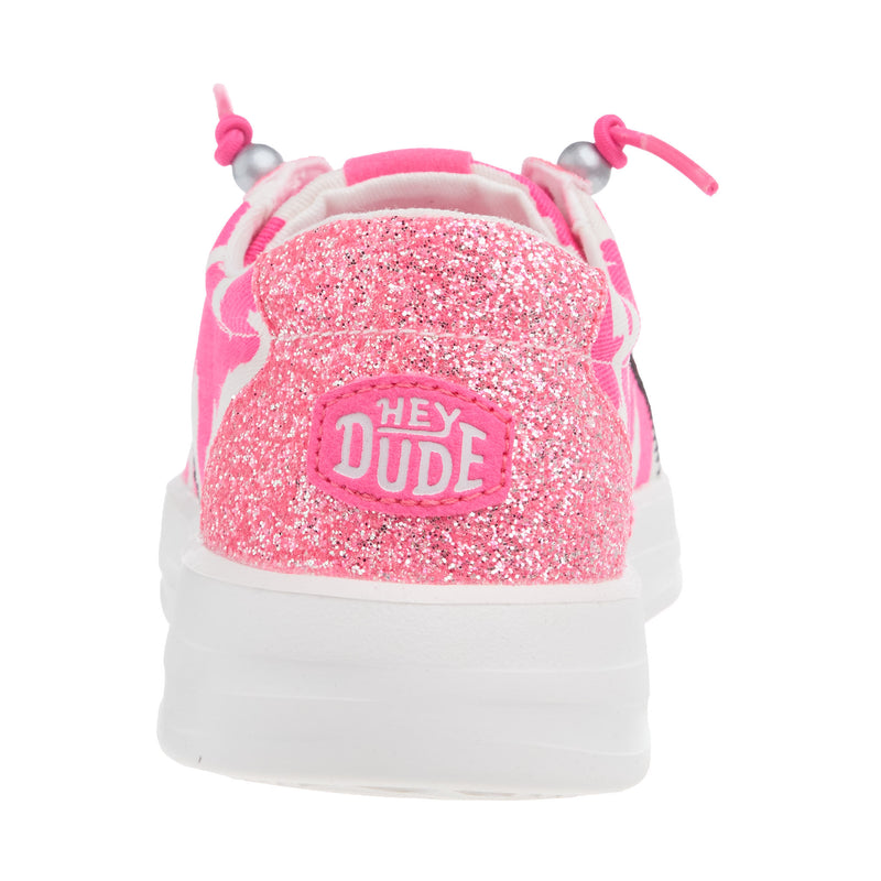 Hey Dude Women`s Karina Cow Electric Pink Casual