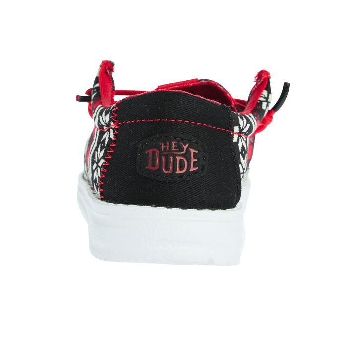 Hey Dude Boys Toddler Black And Red Ugly Sweater Shoe