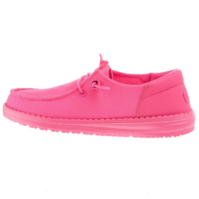 Hey Dude Womens Wendy Funk Mono Sparkle Electric Pink Casual