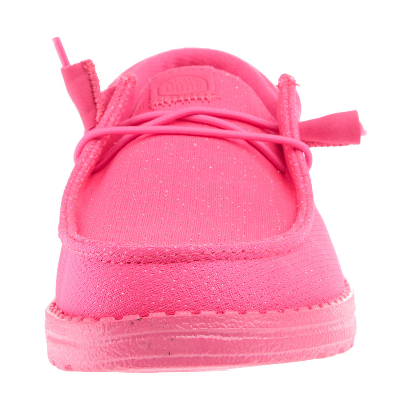 Hey Dude Womens Wendy Funk Mono Sparkle Electric Pink Casual