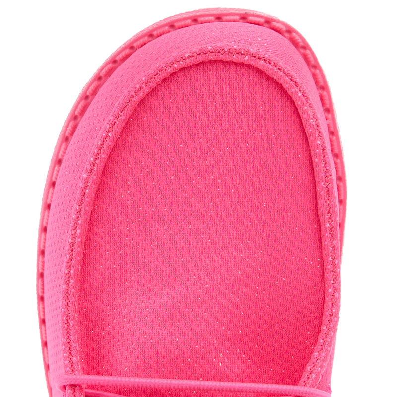Hey Dude Womens Wendy Funk Mono Sparkle Electric Pink Casual