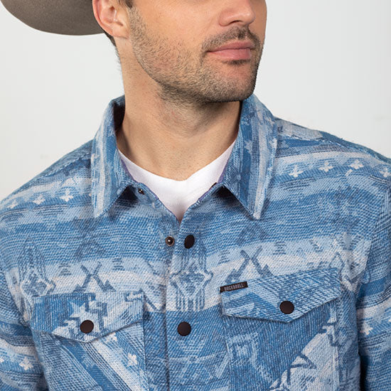 Rock & Roll Denim and Mens Cotton Aztec Shirt Jacket