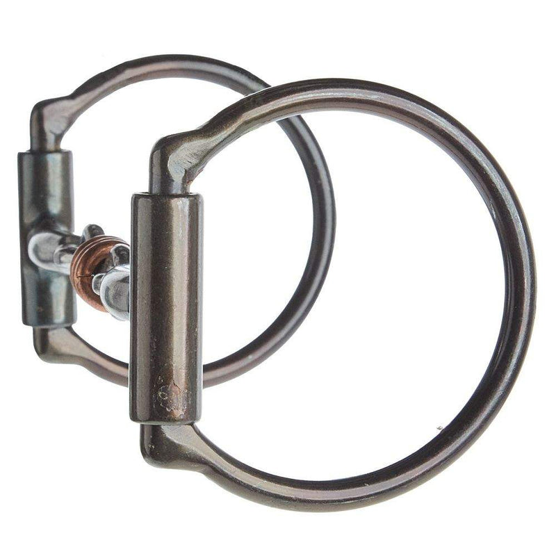 Dutton Bits 3 Piece Dog Bone W/ CPR Rings D Ring Snaffle