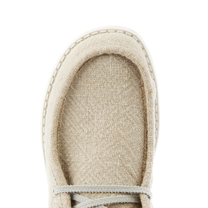 Hey Dude Men`s Stone Grey Wally Jute Casual Shoe