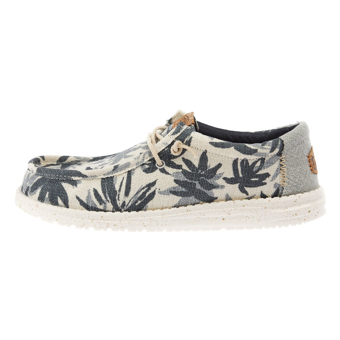 Hey Dude Men`s Egret Wally Palm Jute Casual Shoe