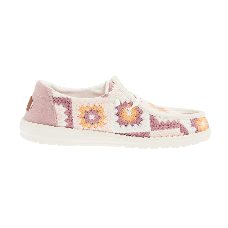 Hey Dude Women`s Petal Pink Wendy Cottage Crochet Casual