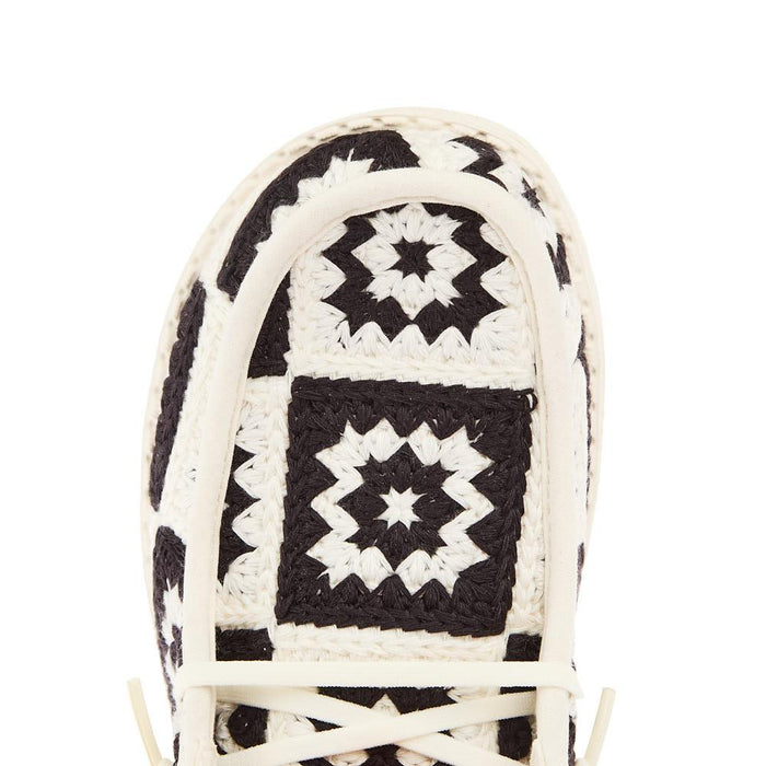 Hey Dude Women`s Wendy Cottage Crochet Black Casual