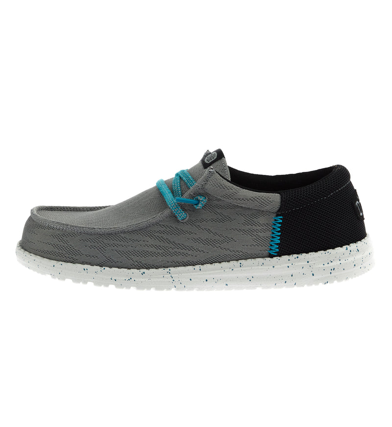 Hey Dude Men`s Moon Grey Wally Funk Casual Shoe