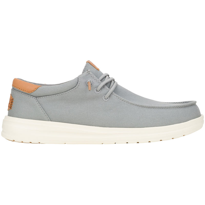 Hey Dude Men's Paul Monument Grey Canvas Casual