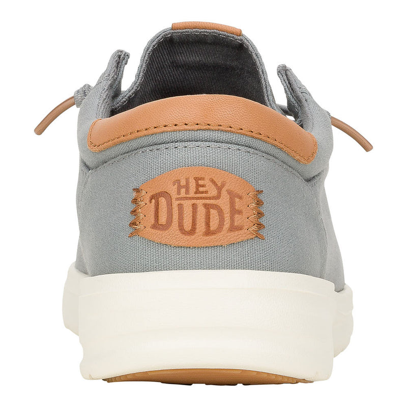 Hey Dude Men's Paul Monument Grey Canvas Casual