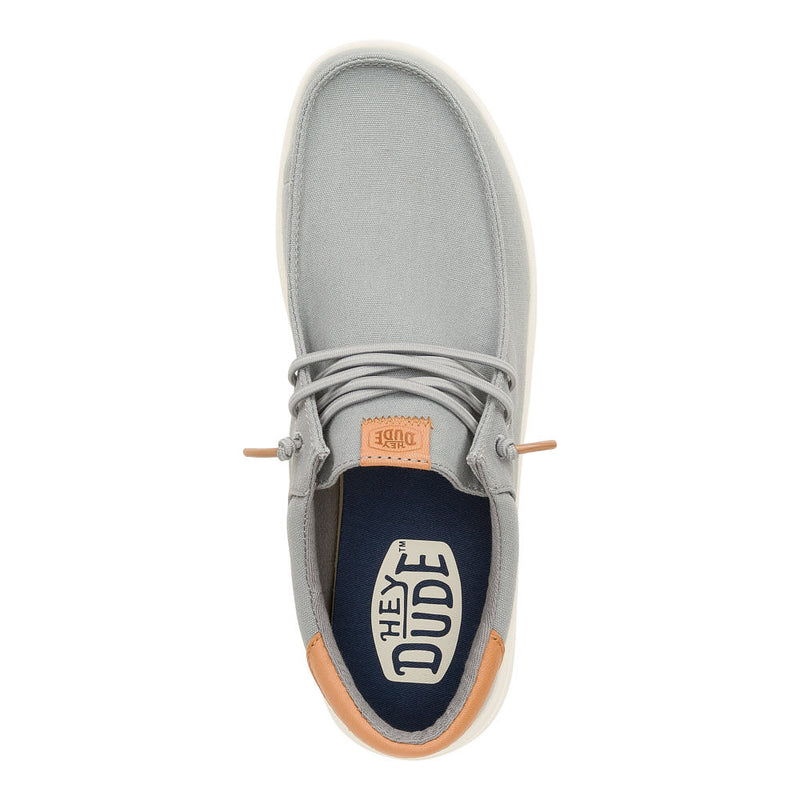 Hey Dude Men's Paul Monument Grey Canvas Casual