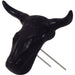 NRS Deluxe Black Steer Head with Bale Spikes