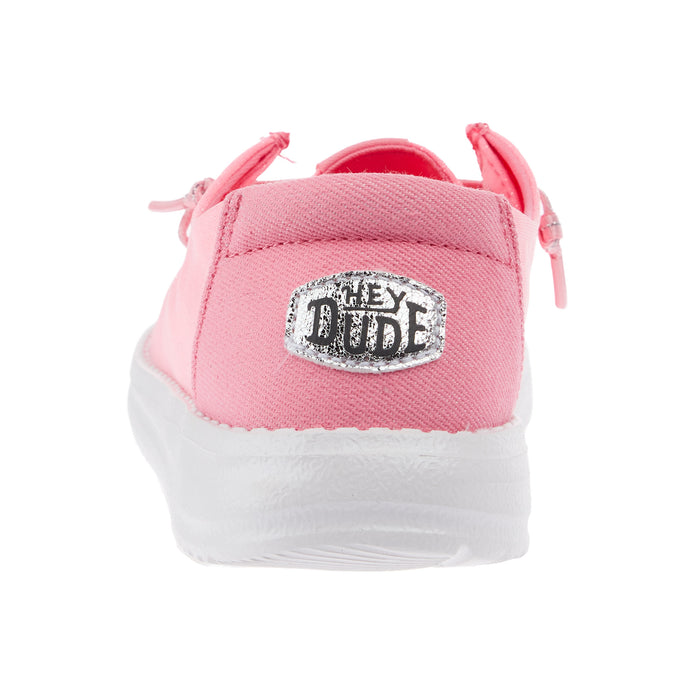 Hey Dude Wendy Youth Stardust Pulmeria Pink Slip-On