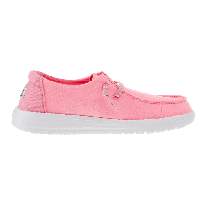 Hey Dude Wendy Youth Stardust Pulmeria Pink Slip-On