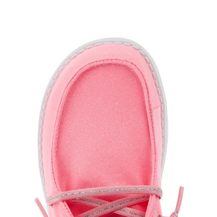 Hey Dude Wendy Youth Stardust Pulmeria Pink Slip-On