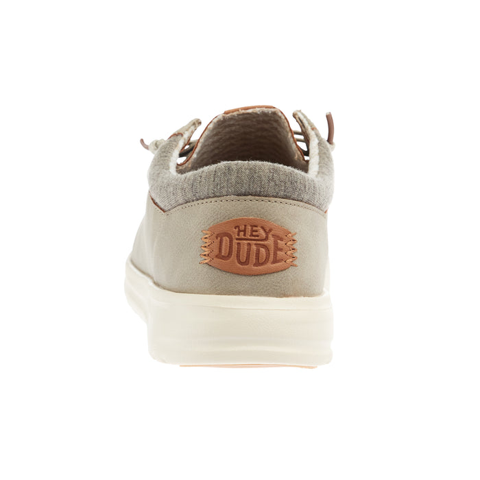 Hey Dude Men`s Taupe Grey Paul Classic Casual Shoe