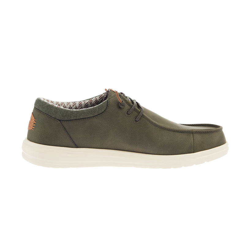 Hey Dude Men`s Paul Classic Olive Casual Shoe