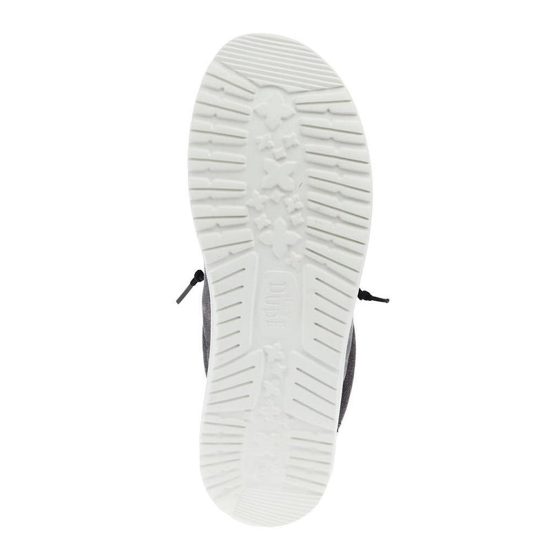 Hey Dude Men`s Granite Grey Wally Bass Casual