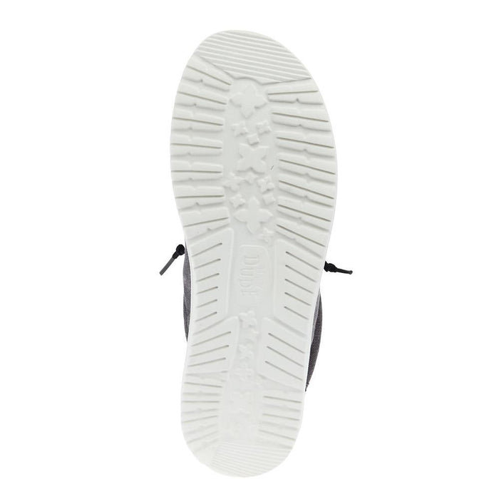 Hey Dude Men`s Granite Grey Wally Bass Casual