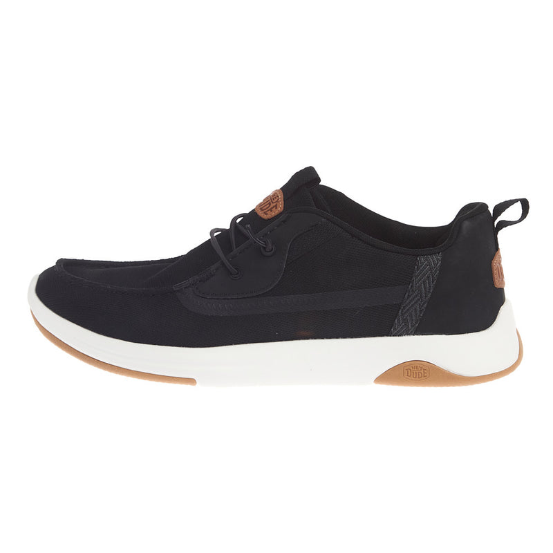 Hey Dude Men's Wally Drift Classic Black/White Sneaker